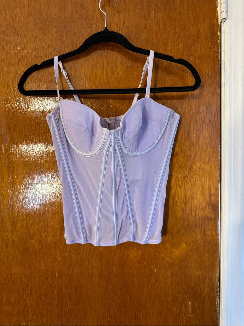 Lilac Corset-Style Bustier Top - Women